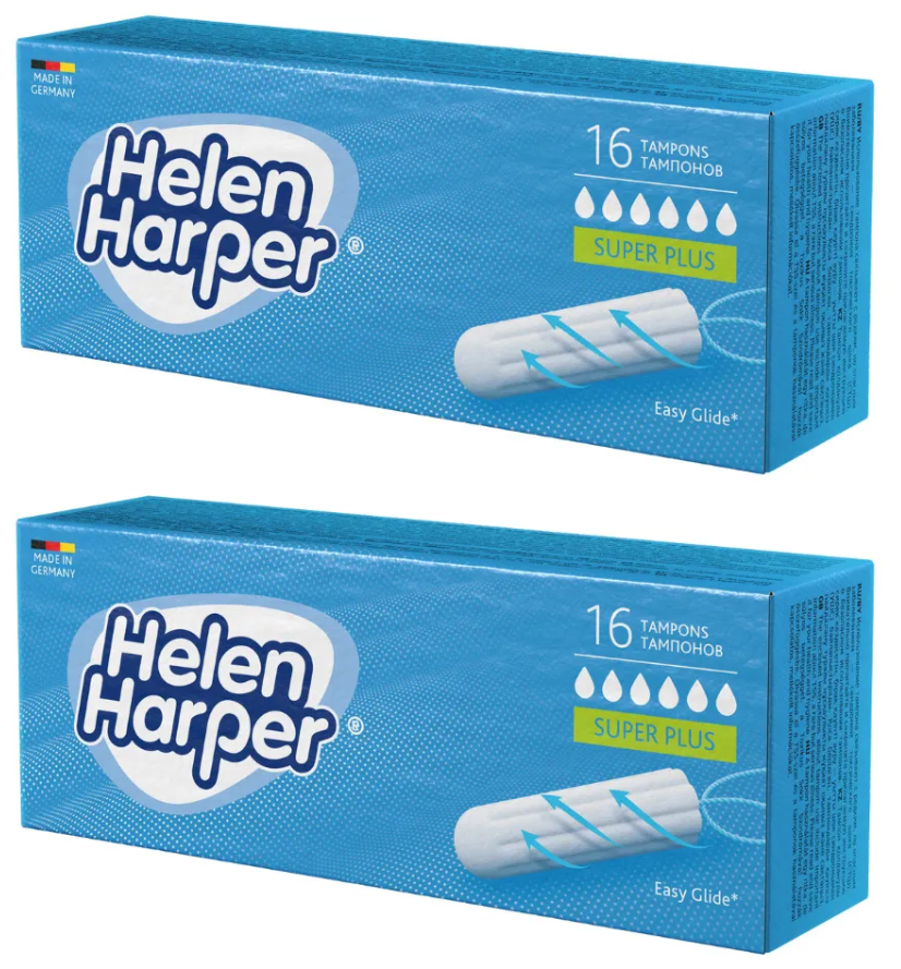 Тампоны гигиенические Helen Harper Super Plus, 16 шт, 2 упаковки