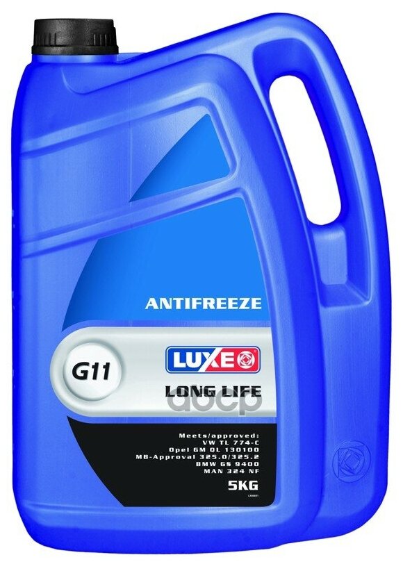 Антифриз LUXE Blue Line G11 5 л 5 кг