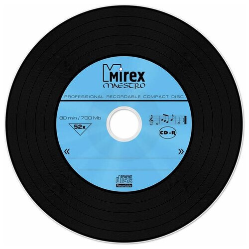 Диск CD-R Mirex 700 Mb, 52х, дизайн Maestro, Shrink 100 шт 203100 {UL120120A8T} диск cd r mirex 700 mb 52х дизайн maestro shrink 100 100 500