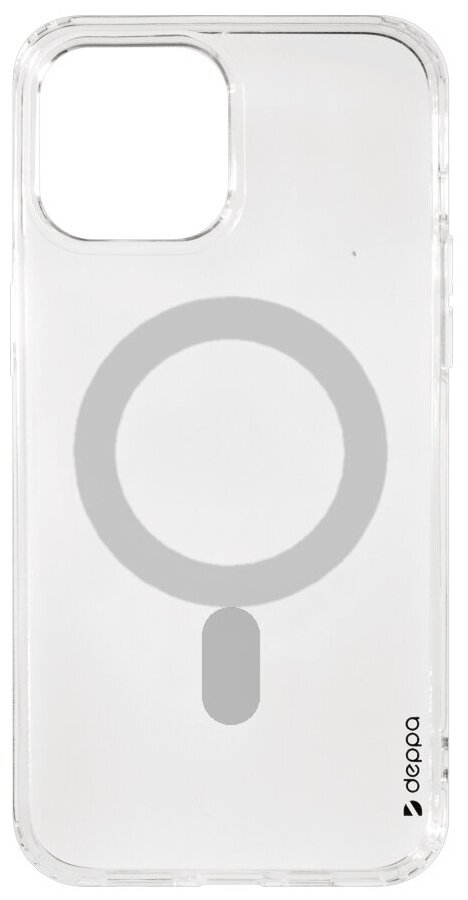 Чехол-крышка Deppa Gel MagSafe для iPhone 13 Pro Max, термополиуретан, прозрачный - фото №11