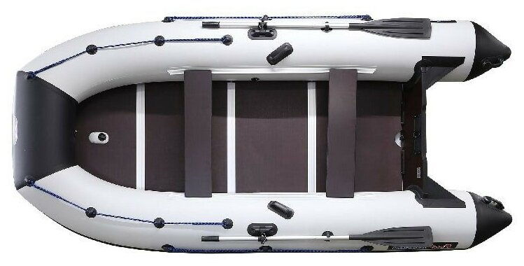 Надувная лодка ProfMarine PM370CL серо-черный