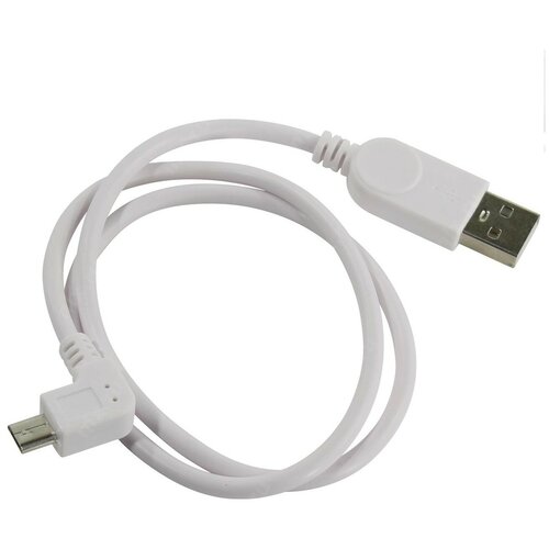 Кабель USB2.0 Am-microB Orient MU205W2 угловой правый - 0.5 метра, белый