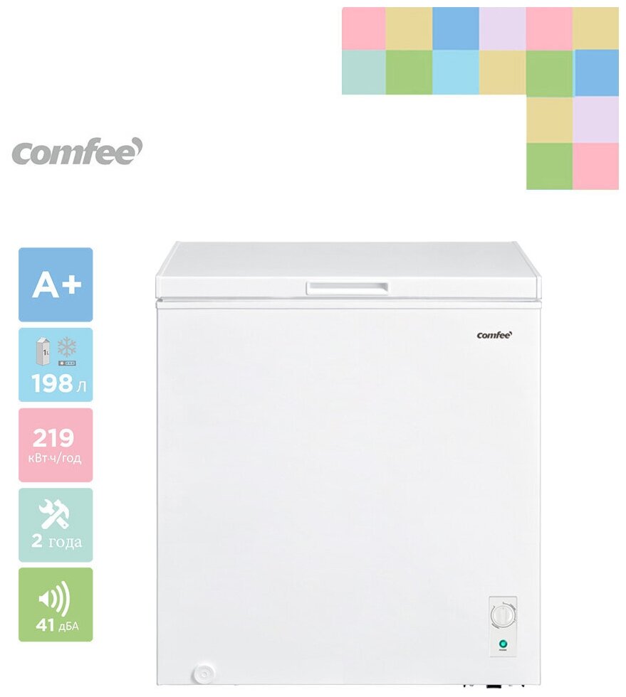 Морозильный ларь Comfee RCC268WH1R, белый - фотография № 11