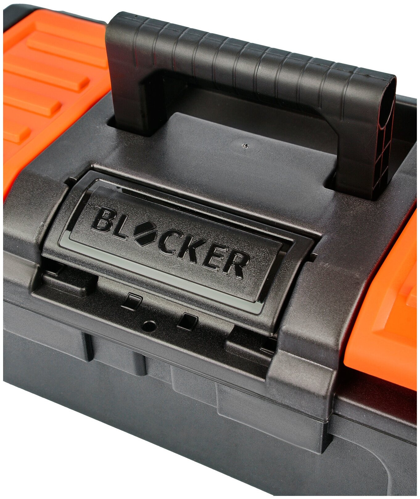 Ящик для инструмента Blocker Boombox 16" черный/оранжевый - фотография № 10
