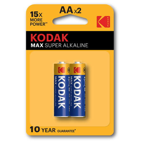 Элемент питания KODAK MAX LR6 BL2 (KAA-2) (40/200/13000) элемент питания kodak max lr6 bl2 kaa 2 40 200 13000