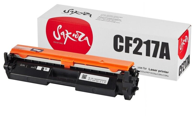 Картридж лазерный SAKURA CF217A чер. для HP LJP M102/ MFP M130