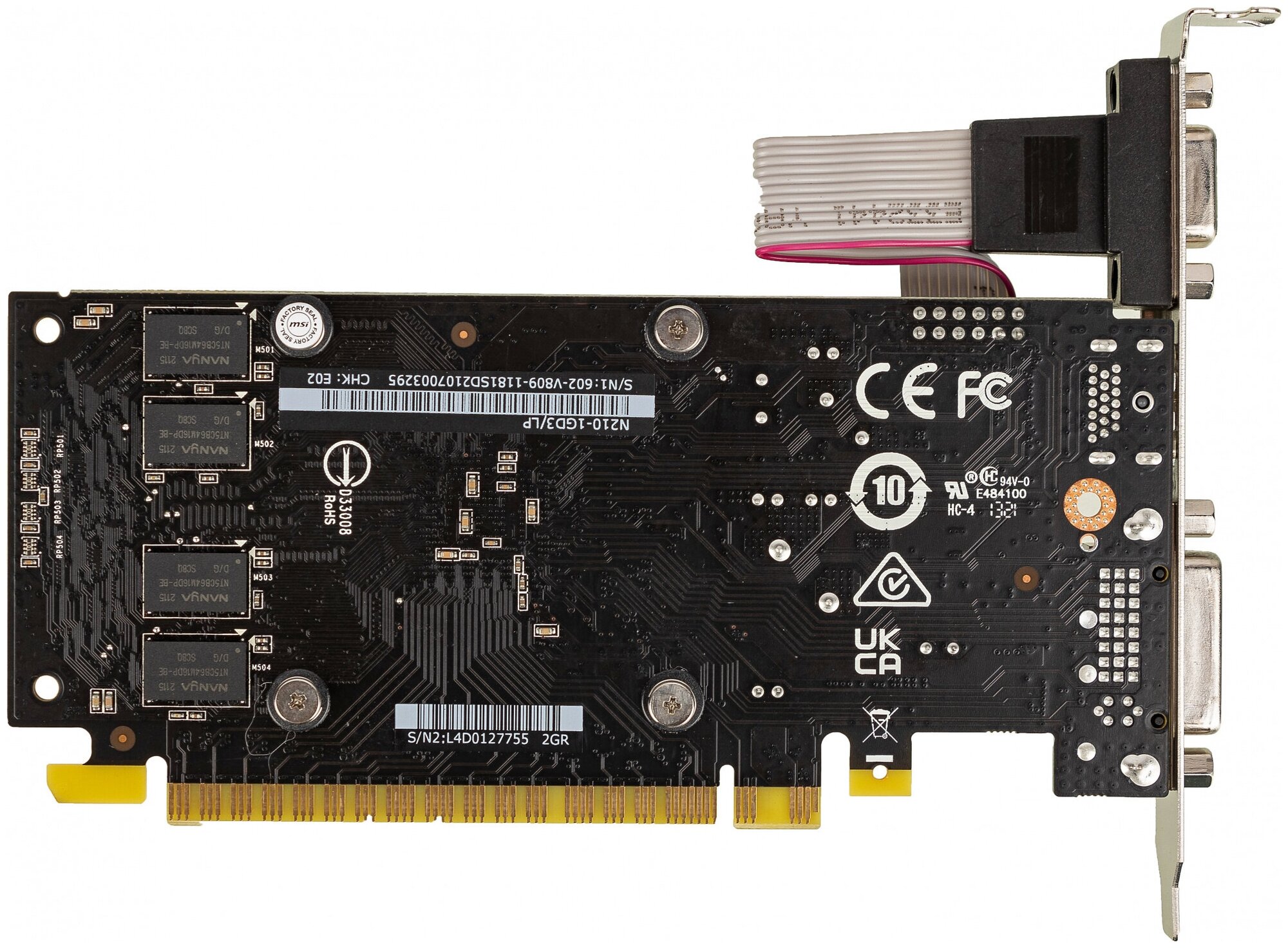 Видеокарта MSI NVIDIA GeForce 210 , , 1ГБ, DDR3, Low Profile, Ret - фото №17