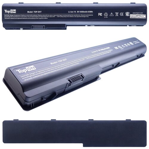 Аккумулятор для HP Pavilion DV7-2100EG 14.8V 4400mAh 63Wh TopON