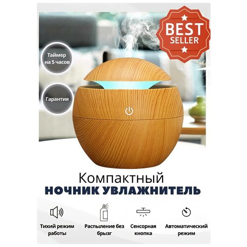 Аромадиффузор Аромадиффузор-ночник Ультразвуковой освежитель воздуха с подсветкой Аромалампа Увлажнитель воздуха 79900₽