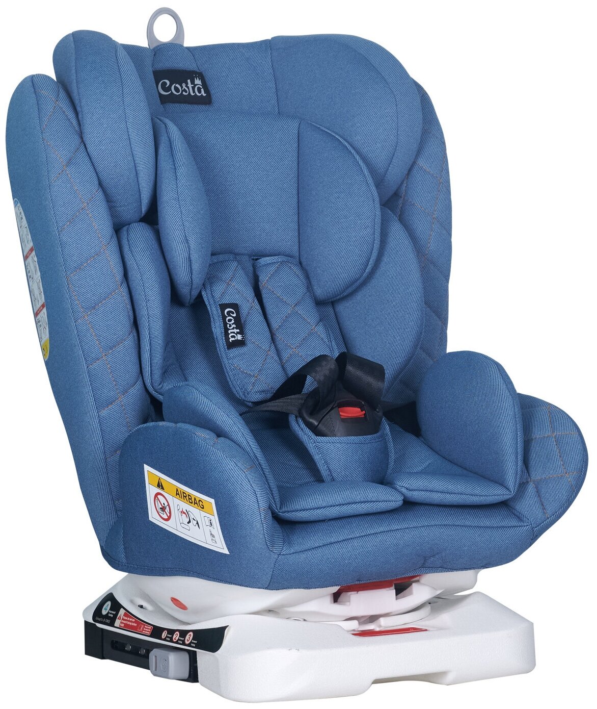 Автокресло детское Farfello CS-002 YB104A / группа 0+/1/2/3 от 0 до 36 кг / для детей от 0 до 12 лет / ISOFIX / цвет новый джинсовый