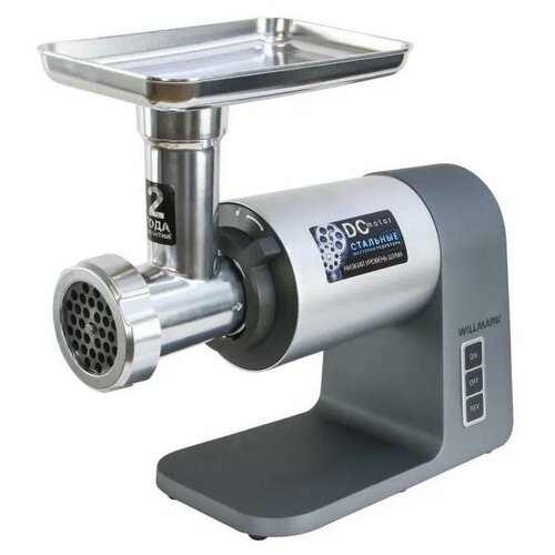 Электромясорубка WILLMARK WMG-3672GS 2000ВтDС двигметшестредметкорпреверс 3 реш2 ггар 1034000₽