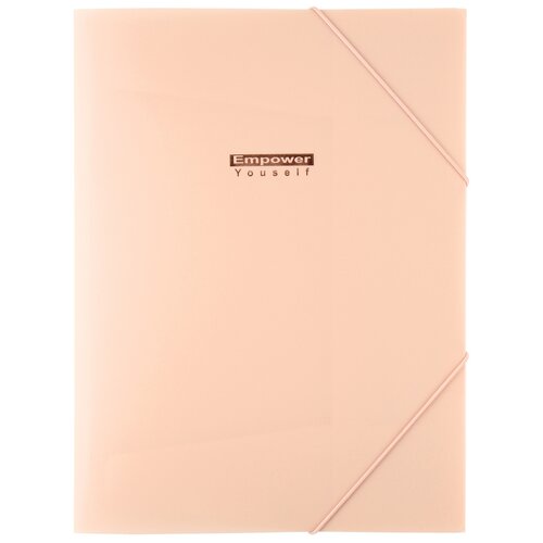 Папка на резинке А4, пластик, 0,40 мм, цвет персиковый Nude KLERK 212280 - 1 шт.