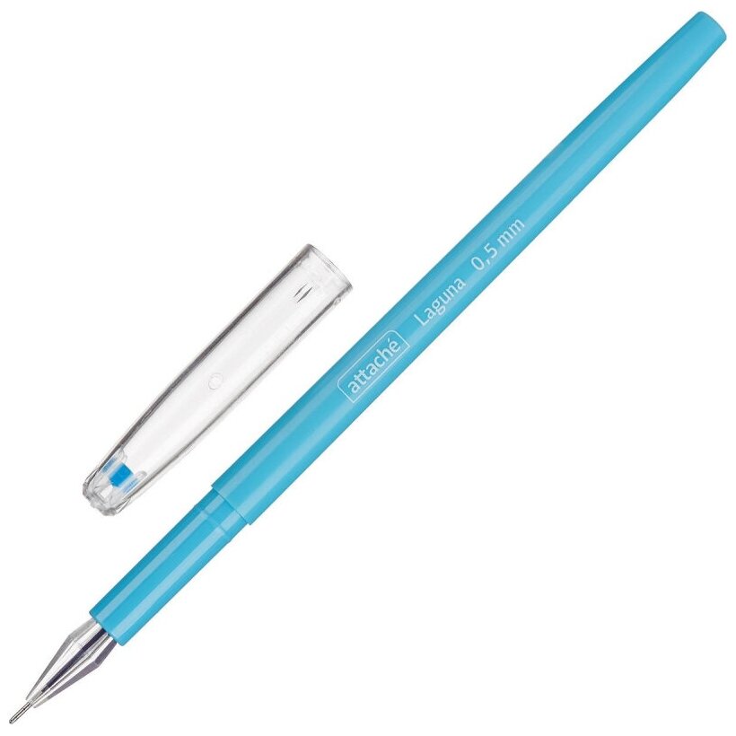 Ручка гелевая неавтомат. Attache Laguna, цвет чернил-синий