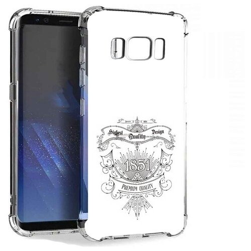 Чехол задняя-панель-накладка-бампер MyPads логотип 1851 год для Samsung Galaxy S8 Plus SM-G955 противоударный