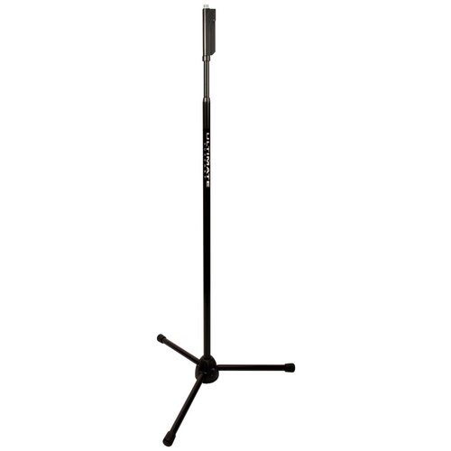 Ultimate LIVE-MC-66B микрофонная стойка прямая, из алюминия, на треноге, регулировка высоты одной рукой, высота 119-187см, резьба 5/8", черная