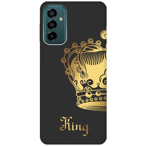 Матовый чехол True King для Samsung Galaxy M23 5G / Самсунг М23 5г с 3D эффектом черный силиконовый чехол с принтом true king для samsung galaxy m23 5g самсунг м23 5г