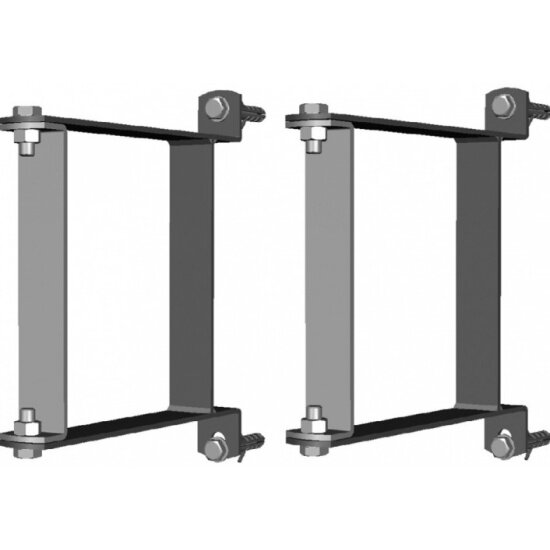 Комплект консолей MEIBES с дюбелями и шурупами для монтажа распределителя средней мощности или гидрострелки на стене