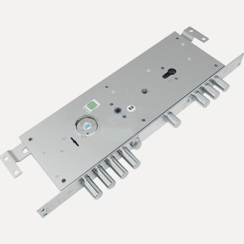 Изображение товара Замок врезной двухсистемный Гардиан ЗВ 25.14 Т (лев) под тяги (без накл), 5+1 кл (длин. кл. 54 мм) /123:453/