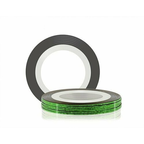 RuNail Professional Самоклеющаяся лента для дизайна ногтей (цвет: зеленый), 20м*0,1 см