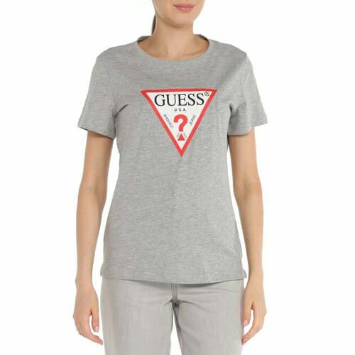 футболка levi s ss original hm tee размер xl черный Футболка GUESS, размер L, серый