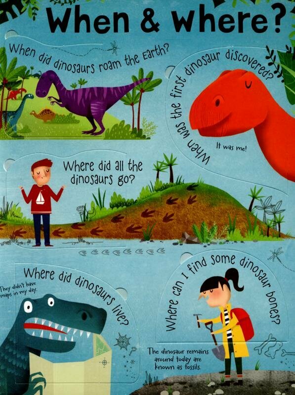Lift-the-flap Questions and Answers about Dinosaurs - фото №5