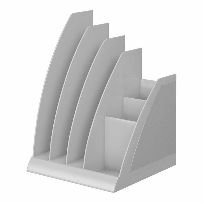 Лоток для бумаг вертикальный, 6 отделений, ErichKrause "Regatta Clasic", белый