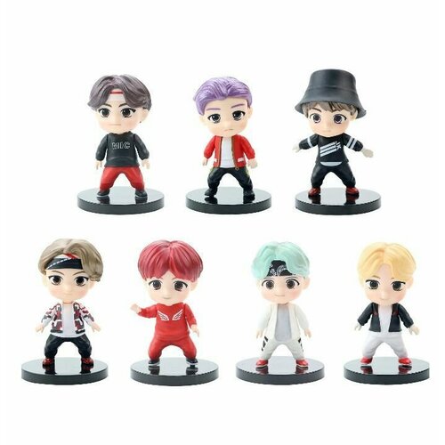 Набор фигурок БТС / BTS Bangtan Boys 7шт set 2 (8см) набор фигурок bts 7 фигурок