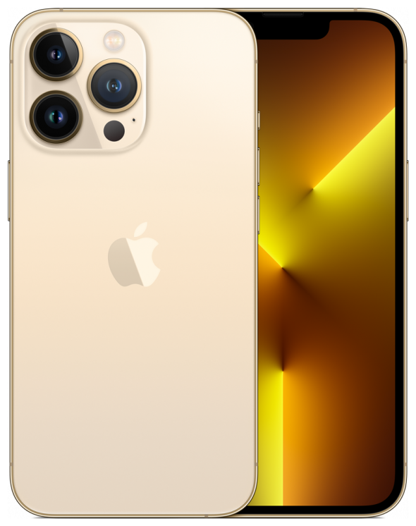 Смартфон Apple iPhone 13 Pro 128 ГБ, золотой, gold, Как новый — фото 1