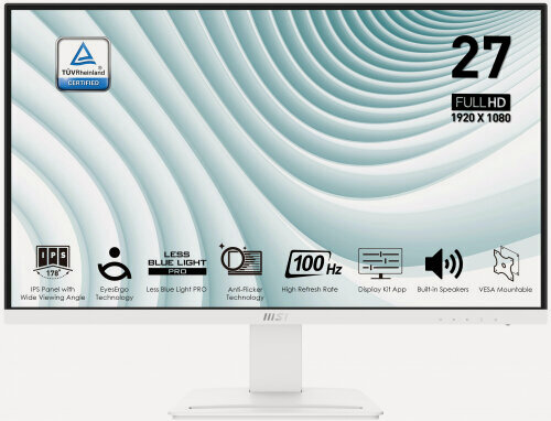 Изображение товара Монитор Msi PRO MP273AW 27" White (9S6-3PB4CH-097)