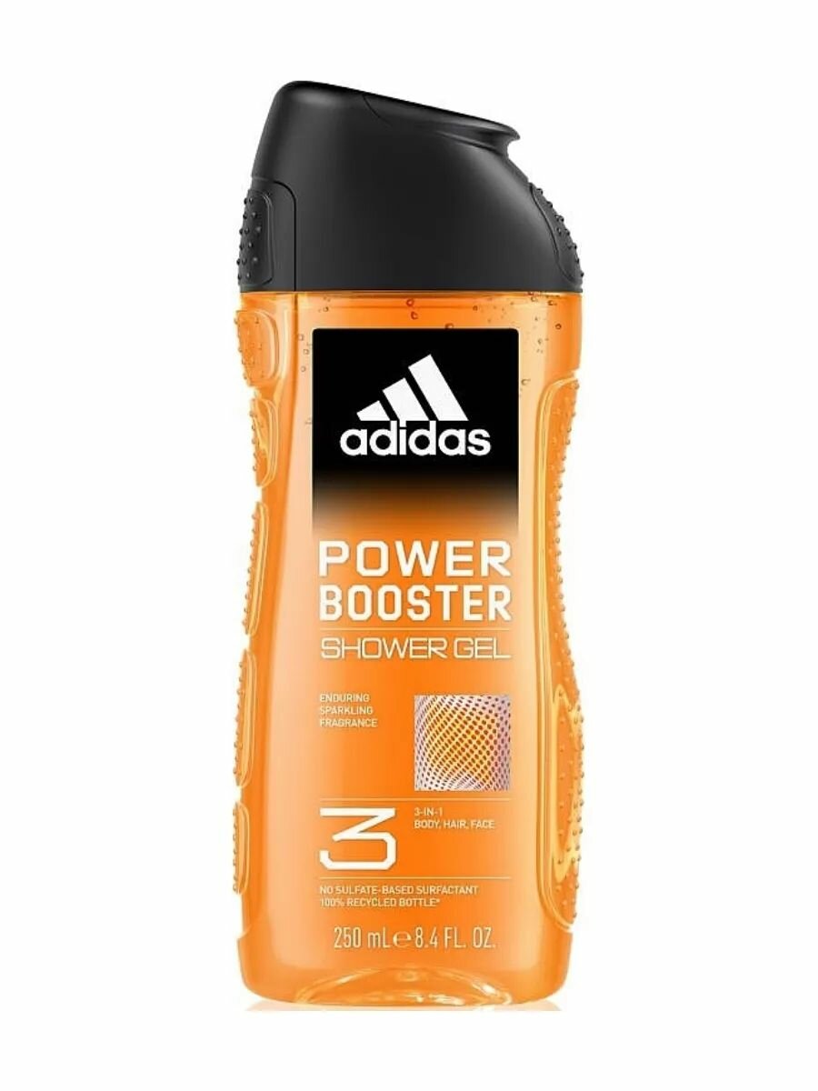 Adidas Power Booster Man - гель для душа для мужчин 3 в 1, 250мл — фото 1