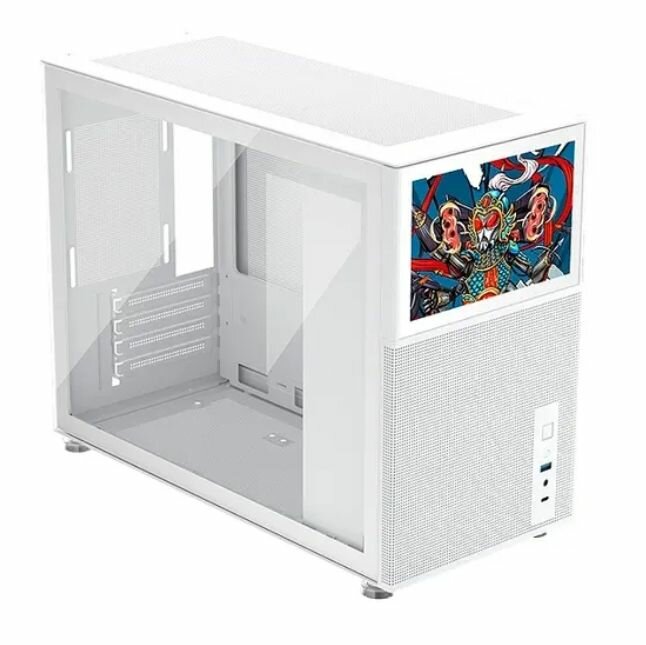 Компьютерный корпус 1STPLAYER MIKU Mi6 EV White (MI6-EV-WH) белый - Mini Tower, Micro-ATX USB 3.2 Gen 1 Type-A