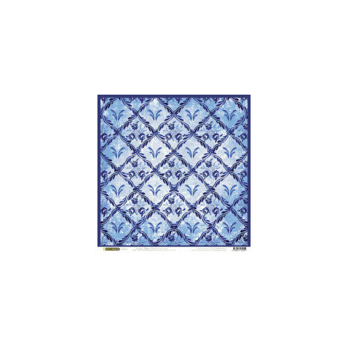 Craft Premier Бумага для скрапбукинга 30.5х30.5см Гжель Ромбы