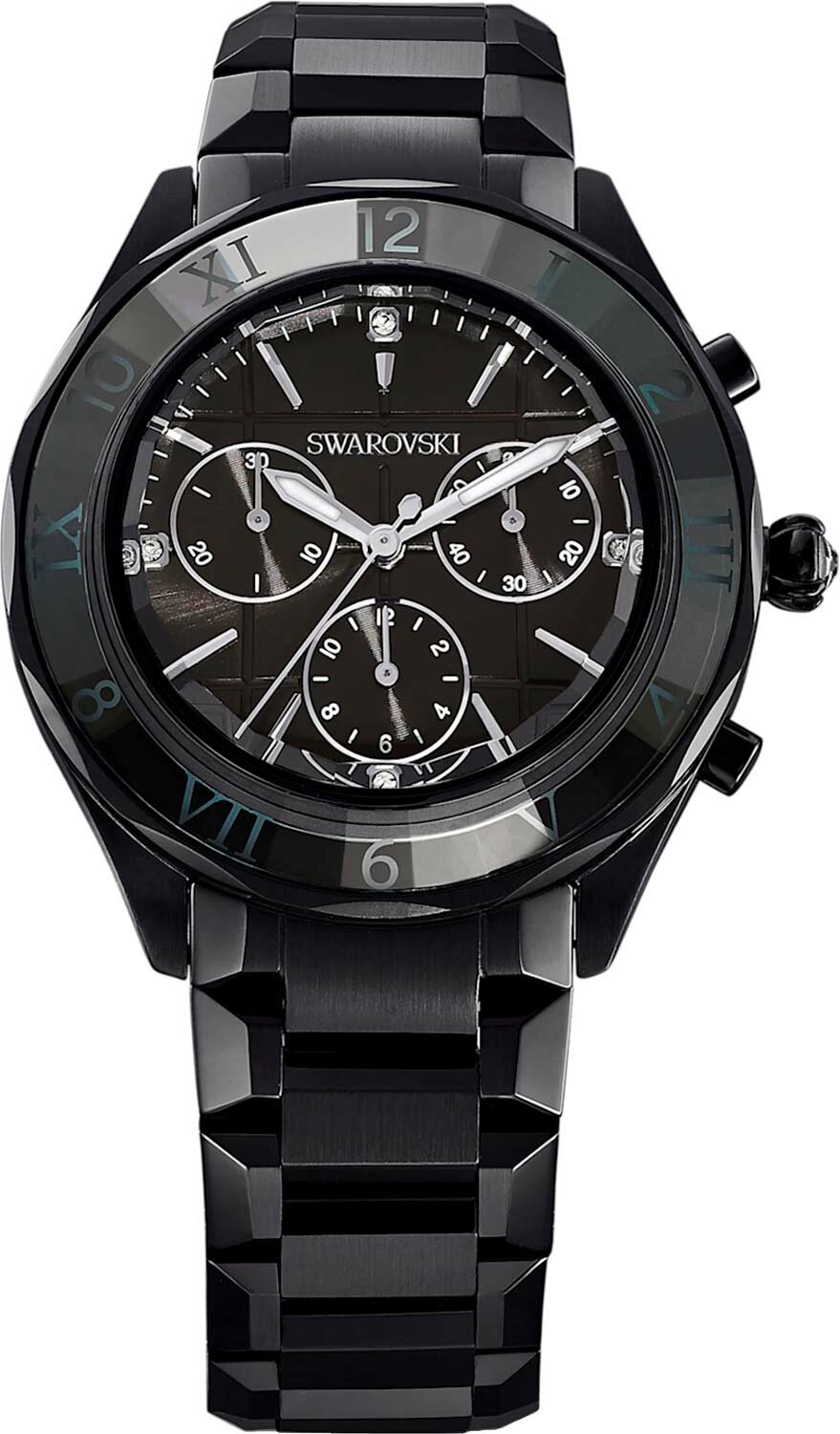 Наручные часы SWAROVSKI, черный с полосами — фото 1
