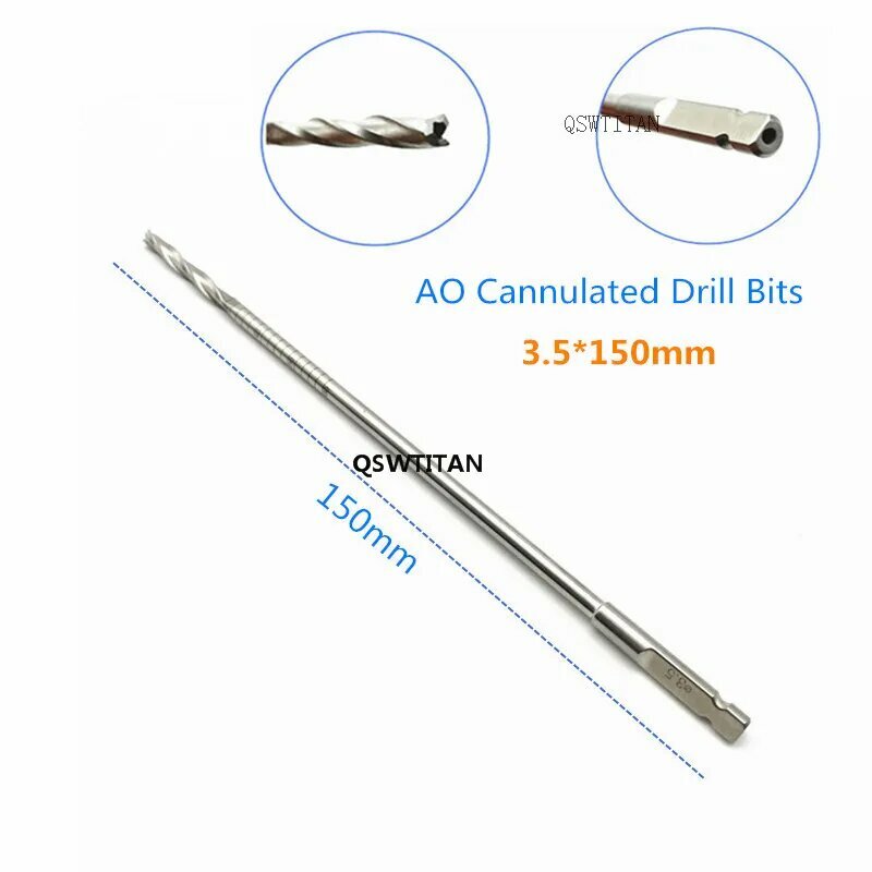 Канюлированное сверло 3.5 x 150mm QSWTITAN