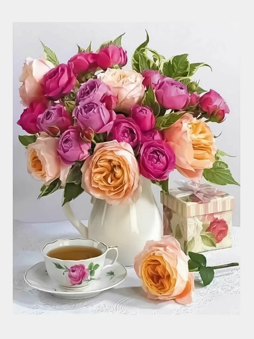 Алмазная мозаика без подрамника 30*40 