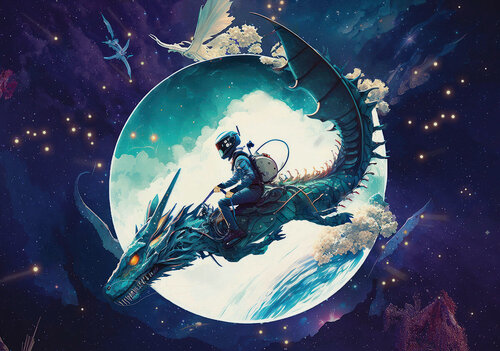 Изображение товара Фрея Пазл 1000 элементов PZL-1000/45-MW98 Лунный дракон - коллекционная головоломка для взрослых