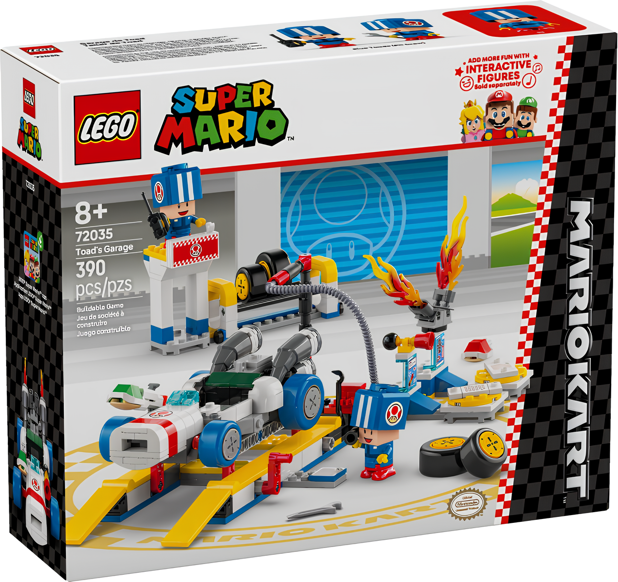 Конструктор LEGO Super Mario 72035 Марио Карт – Автомастерская Тоада