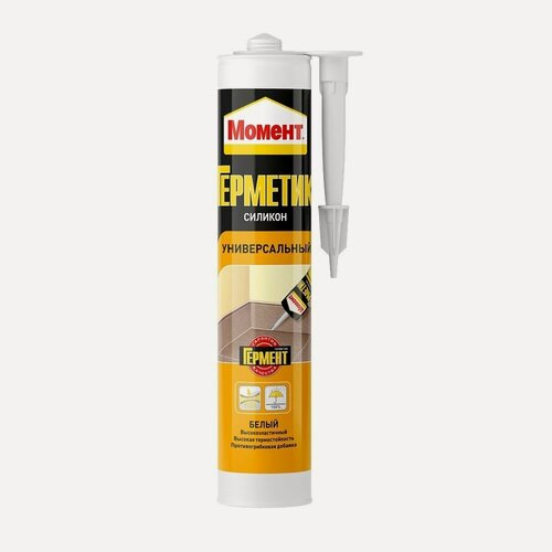 Изображение товара Герметик силиконовый универсальный Момент (280мл) прозрачный