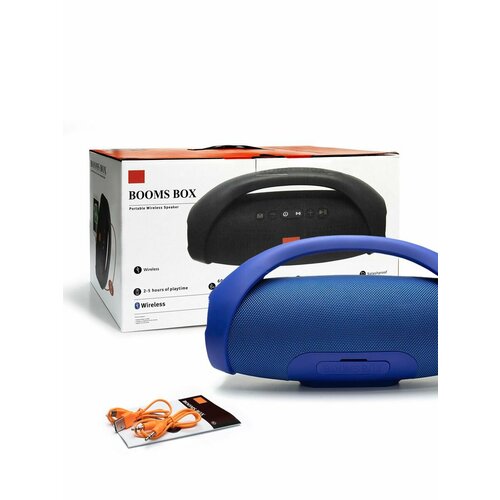 Беспроводная портативная Bluetooth колонка Booms Bass XL синяя 2625₽