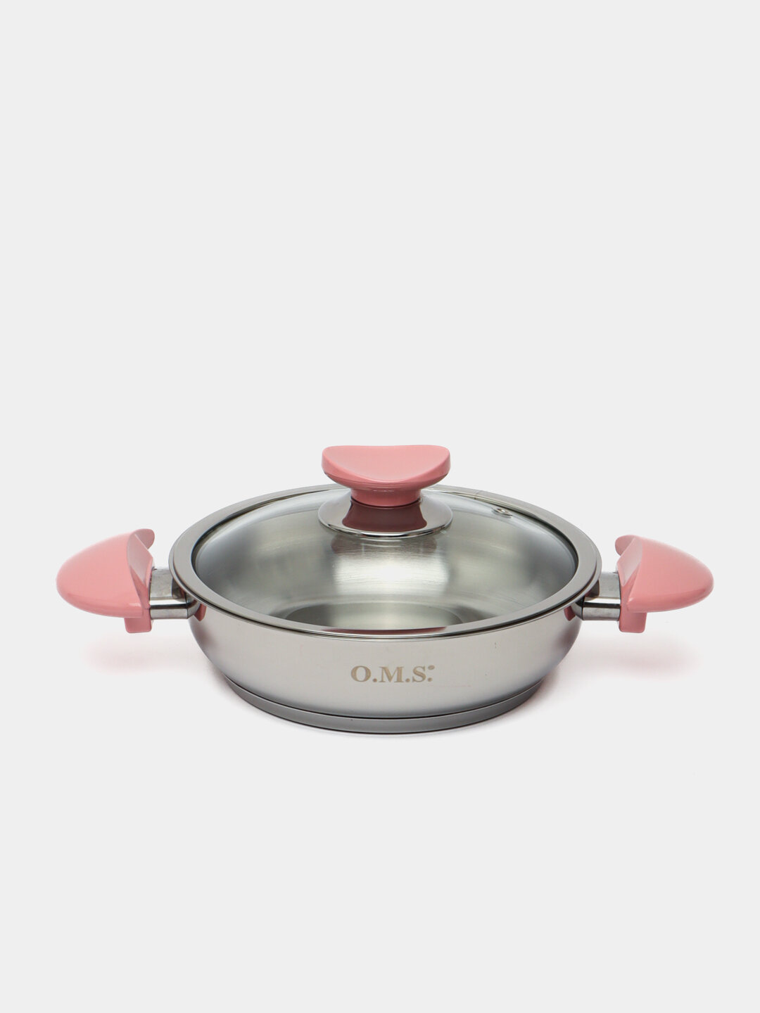 Набор кастрюль O.M.S Collection OMS 1034 S, нержавеющая сталь, Розовый — фото 1