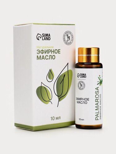 Изображение товара Эфирное масло «Пальмароза», 10 мл, с пипеткой, цветочный аромат