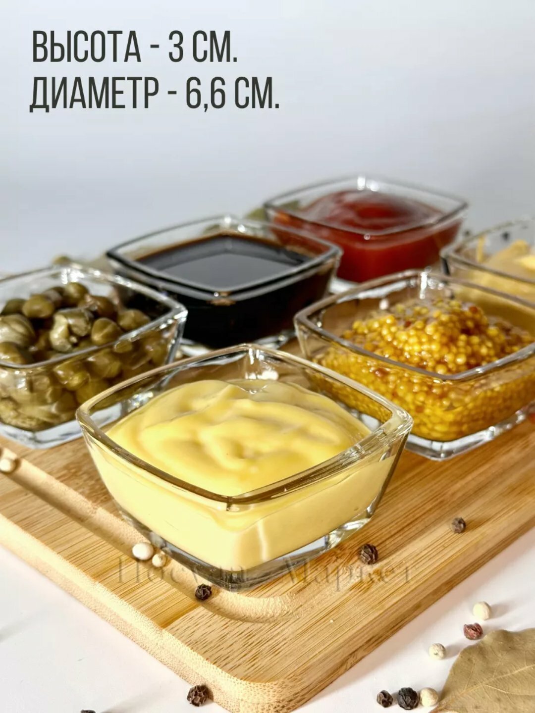 Салатник PASABAHCE токио 53682 66х66мм 6шт 6х8 1053745 — фото 1