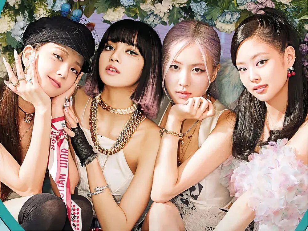 Алмазная Картина "Blackpink K-поп Группа" 5D Круглый Бриллиант 50х70 См