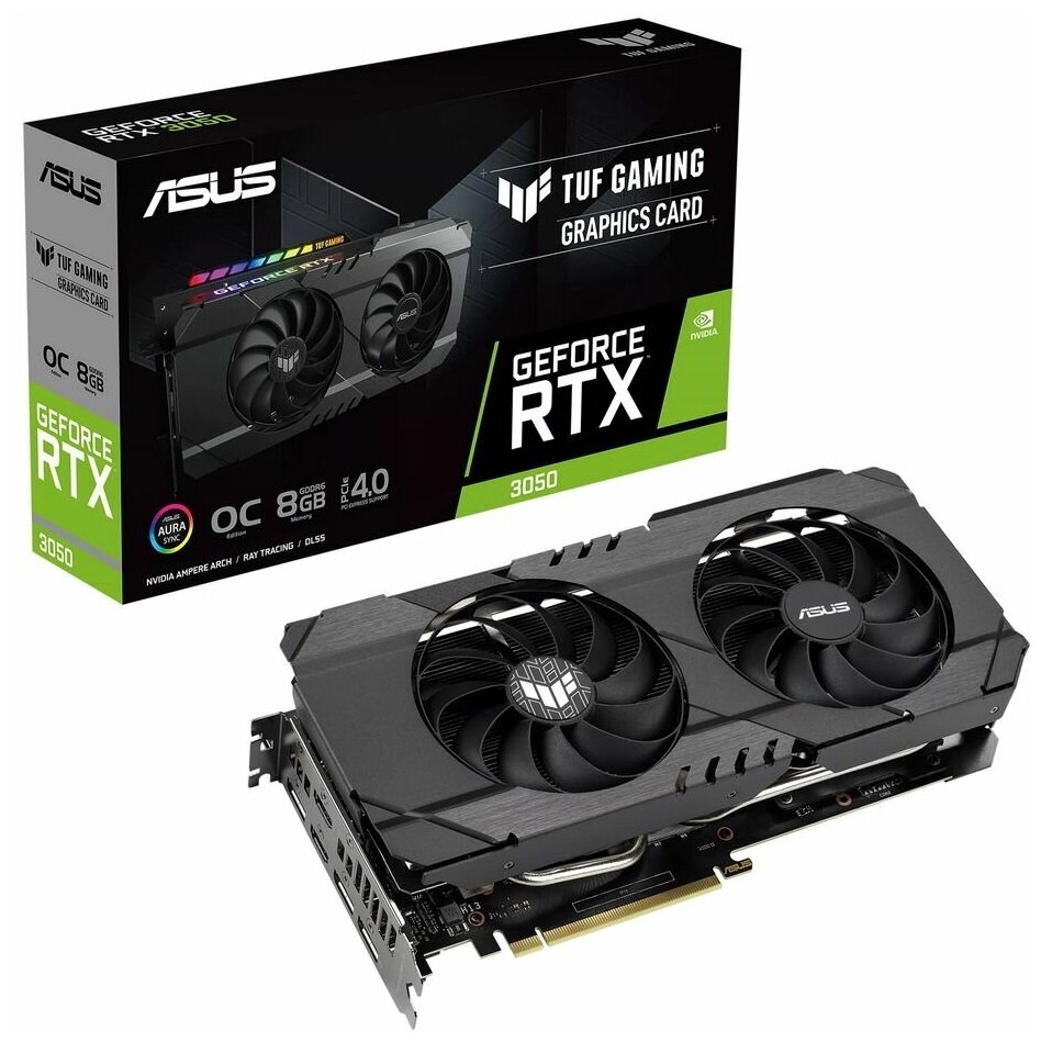 Видеокарта ASUS TUF-RTX3050-O8G-GAMING, Retail