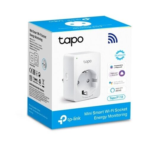 Умная мини Wi-Fi розетка TP-Link Tapo P110, комплект 4шт