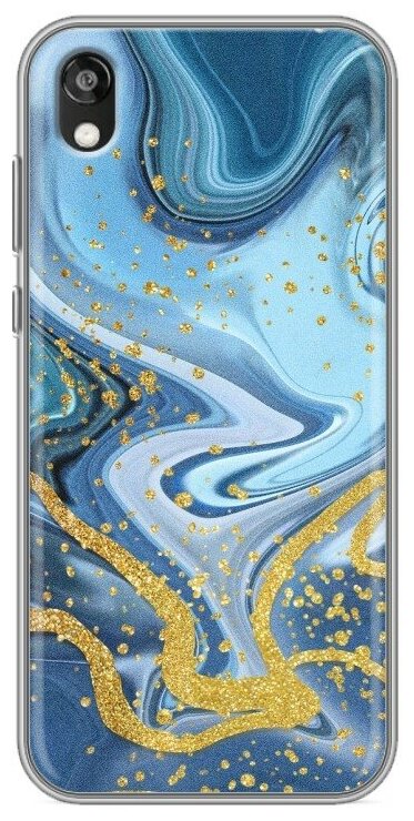 Дизайнерский силиконовый чехол для Хуавей Y5 2019 / Huawei Y5 2019 Мрамор