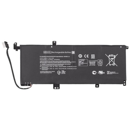 Аккумулятор MB04XL Premium для HP ENVY x360 15-ar001ur, 15-ar000ur, 15-ar002ur, 15-aq001ur / 15.4V 3470mAh 53,44Wh kingsener mb04xl hstnn ub6x tpn w119 laptop battery for hp envy x360 m6 aq103dx aq105dx 15 aq155nr 15 ar000nd 15 aq002nx