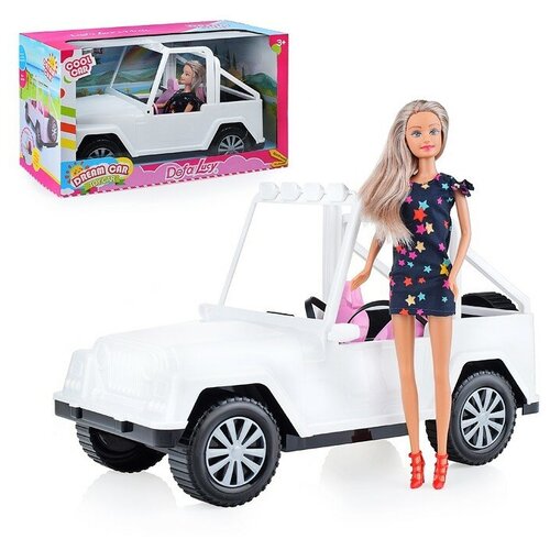 Кукла с автомобилем, в коробке