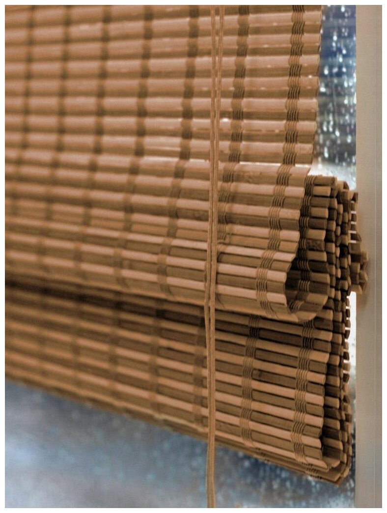 Эскар Римские шторы, бамбук, какао, 100х160см, 72949100160 . - фотография № 2