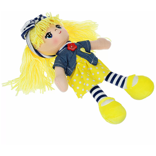 Мягкая кукла Oly, размер 26 см, РАС, Вика-жёлтые волосы
